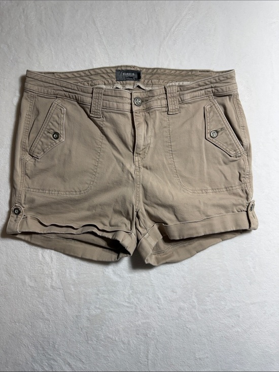 torrid Pants - torrid Beige Roll-Cuff Utility Shorts